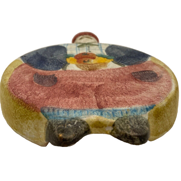 The Cellar Man and Woman Wall Ceramic Trivets Made in Italy Decor Hand Painted - Picture 9 of 10